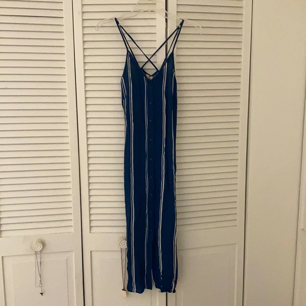 Striped midi dress